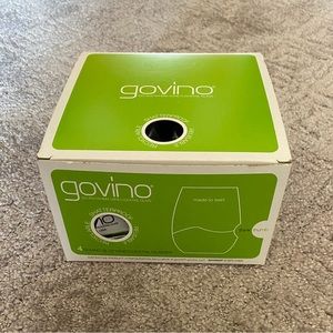 Govino 12oz (set of 4) shatterproof reusable wine glasses. New in box!